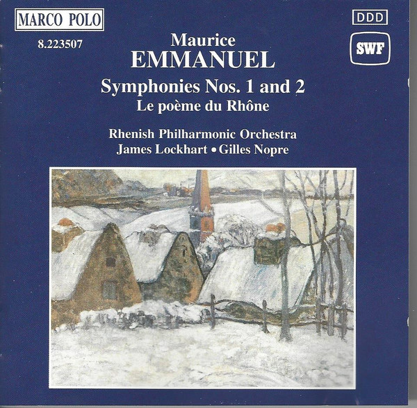Maurice Emmanuel – Rheinische Philharmonie, James Lockhart • Gilles Nopre-0