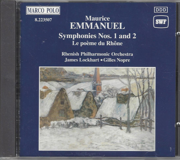 Maurice Emmanuel – Rheinische Philharmonie, James Lockhart • Gilles Nopre-1