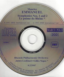 Maurice Emmanuel – Rheinische Philharmonie, James Lockhart • Gilles Nopre-3