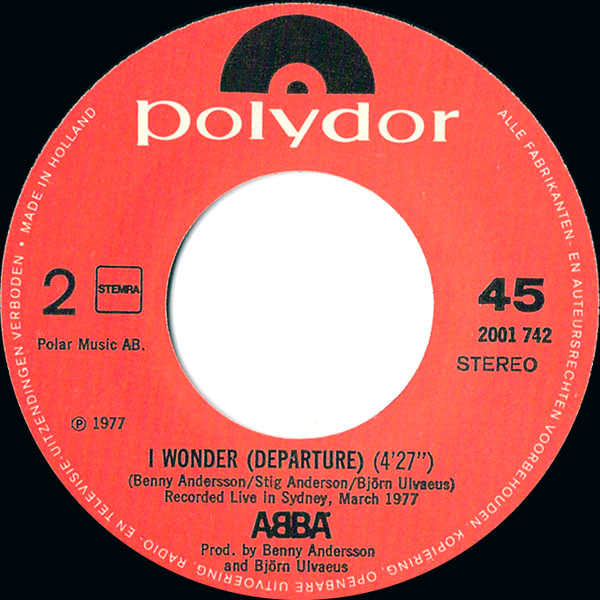 ABBA - The Name Of The Game / I Wonder (Departure) (7", Single) (Very Good Plus (VG+)) - Image 4