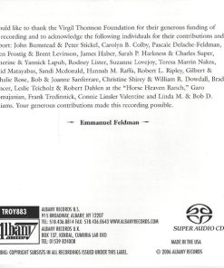 Virgil Thomson & Charles Fussell – Emmanuel Feldman • Nashville Chamber Orchestra, Paul Gambill • New England String Ensemble, Susan Davenny Wyner • Joy Cline Phinney-1