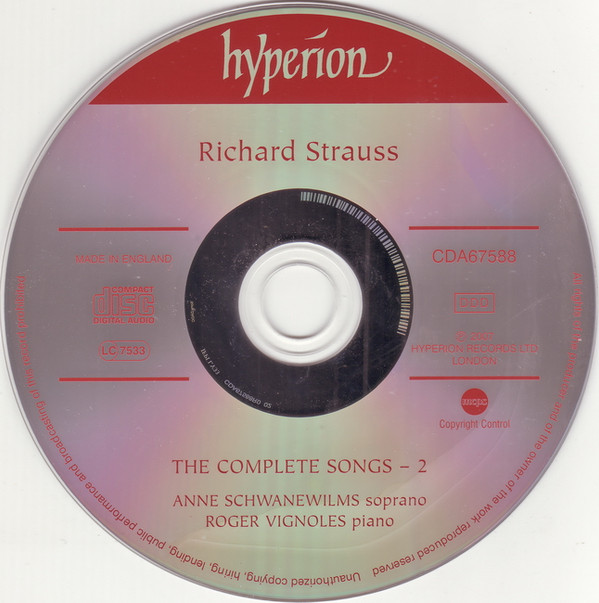 Richard Strauss, Anne Schwanewilms, Roger Vignoles-2
