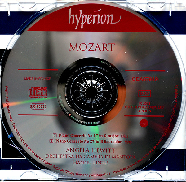 Mozart*, Angela Hewitt, Orchestra Da Camera Di Mantova, Hannu Lintu-3