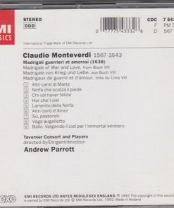 Claudio Monteverdi – Andrew Parrott, Taverner Players-1