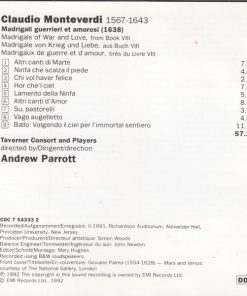 Claudio Monteverdi – Andrew Parrott, Taverner Players-3