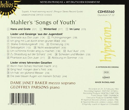 Gustav Mahler - Dame Janet Baker*, Geoffrey Parsons (2)-1