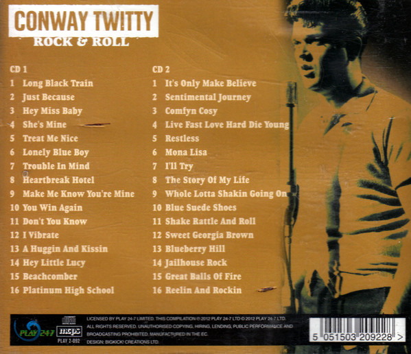 Conway Twitty - Rock & Roll (2xCD, Comp) (Mint (M)) - Image 2