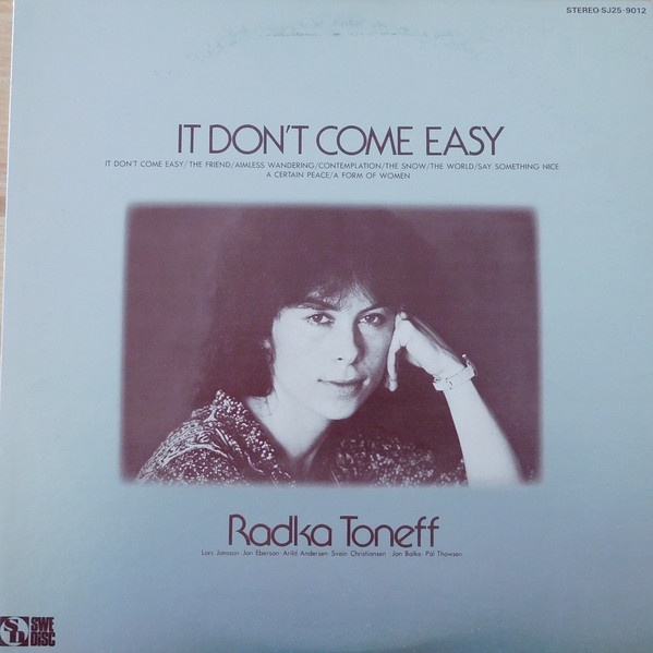 Radka Toneff - It Don't Come Easy (LP) (Near Mint (NM or M-))