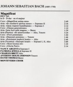 J.S. Bach* - Monteverdi Choir*, English Baroque Soloists*, John Eliot Gardiner, Argenta*, Kwella*, Brett*, Rolfe-Johnson*, Thomas* / Emma Kirkby-4