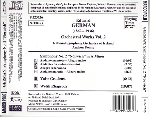 Edward German — National Symphony Orchestra Of Ireland • Andrew Penny-1