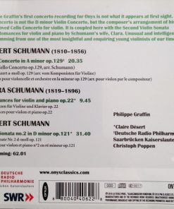 Schumann*, Clara Schumann, Philippe Graffin, Deutsche Radio Philharmonie Saarbrücken Kaiserslautern, Christoph Poppen, Claire Désert-2