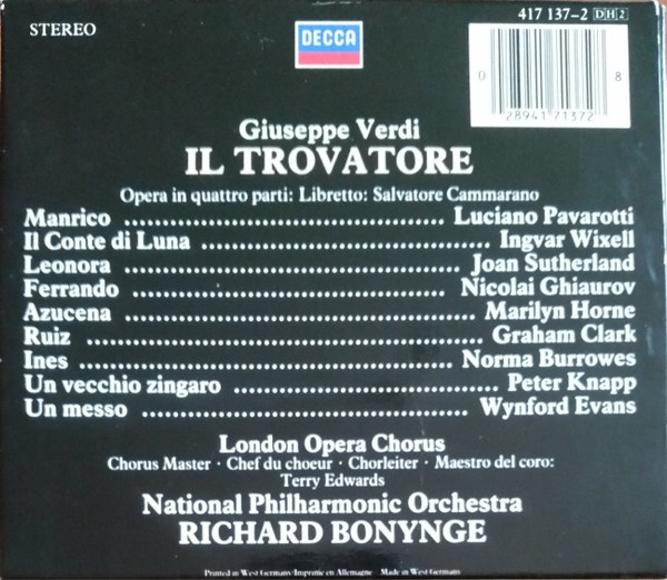Verdi* - Pavarotti*, Sutherland*, Horne*, Wixell*, Ghiaurov*, National Philharmonic Orchestra, Bonynge*-1