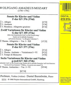 Mozart*, Itzhak Perlman, Daniel Barenboim-1