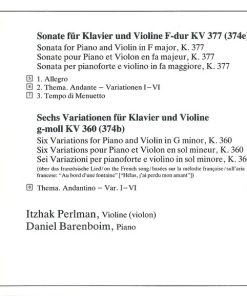 Mozart*, Itzhak Perlman, Daniel Barenboim-4