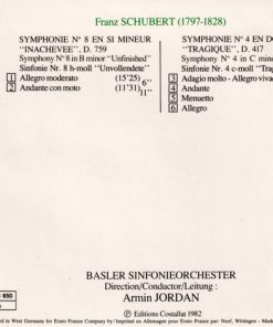F. Schubert*, Basler Sinfonieorchester*, Armin Jordan-1