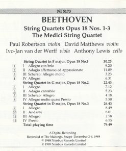 Ludwig van Beethoven, The Medici String Quartet*-4