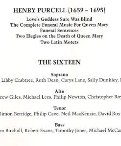 Henry Purcell, The Sixteen, Orchestra Of The Sixteen, Harry Christophers-2