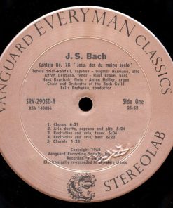 J.S. Bach* / Choir* And Orchestra Of The Bach Guild, Felix Prohaska-2