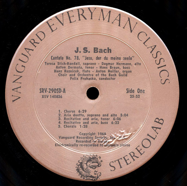 J.S. Bach* / Choir* And Orchestra Of The Bach Guild, Felix Prohaska-2