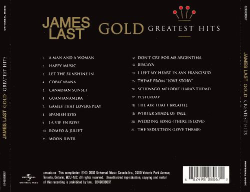 James Last - Gold Greatest Hits (CD, Comp) (Mint (M)) - Image 2