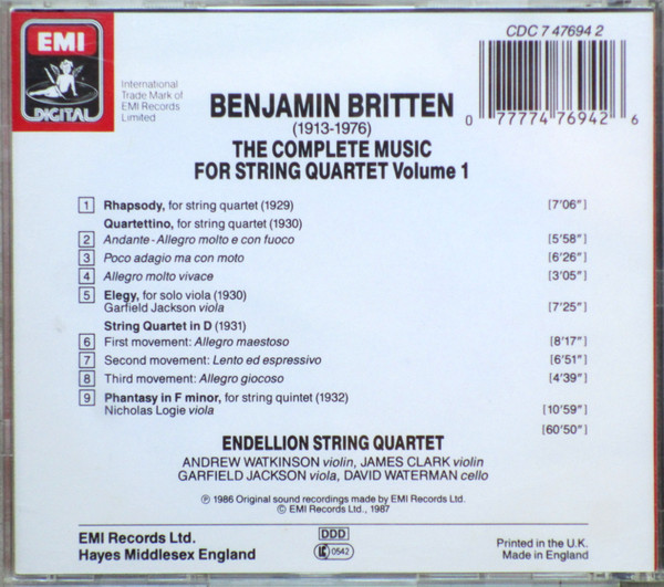 Benjamin Britten - Endellion String Quartet-1