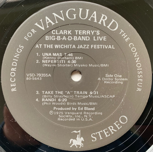 Clark Terry's Big Bad Band - Clark Terry's Big-B-a-d-Band Live At The Wichita Jazz Festival 1974 (LP, Album) (Very Good Plus (VG+)) - Image 3