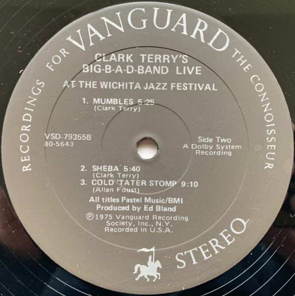 Clark Terry's Big Bad Band - Clark Terry's Big-B-a-d-Band Live At The Wichita Jazz Festival 1974 (LP, Album) (Very Good Plus (VG+)) - Image 4