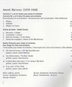 André Mathieu – Alain Lefèvre, George Hanson (3), Tucson Symphony Orchestra-4