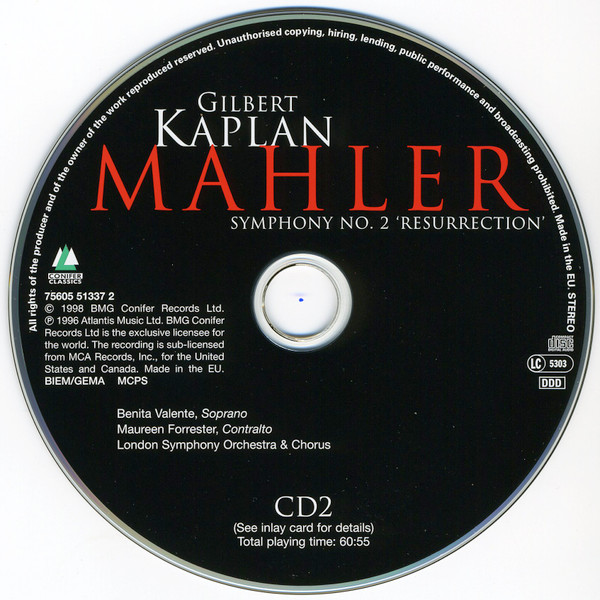 Mahler* : Gilbert Kaplan, Benita Valente, Maureen Forrester, London Symphony Orchestra & Chorus*-4
