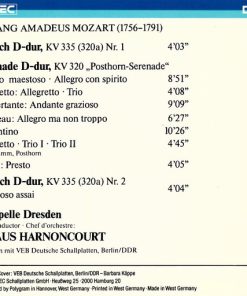 Wolfgang Amadeus Mozart - Staatskapelle Dresden, Nikolaus Harnoncourt-1