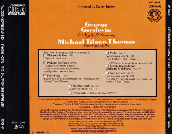 Gershwin*, Michael Tilson Thomas, Los Angeles Philharmonic Orchestra-1