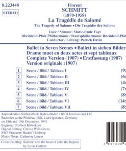 Florent Schmitt, Marie-Paule Fayt, Rheinland-Pfalz Philharmonic*, Patrick Davin-1