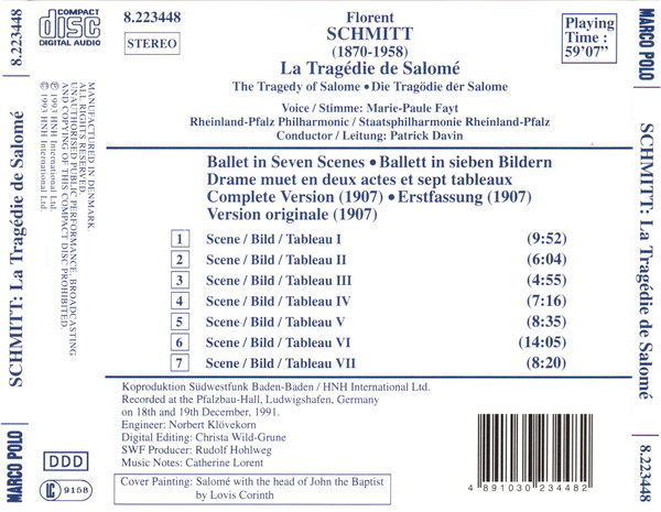 Florent Schmitt, Marie-Paule Fayt, Rheinland-Pfalz Philharmonic*, Patrick Davin-1