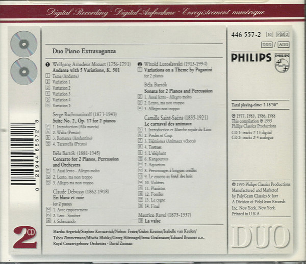 Martha Argerich - Nelson Freire - Stephen Bishop-Kovacevich - Gidon Kremer - Isabelle Van Keulen - Tabea Zimmermann - Mischa Maisky - Georg Hörtnagel - Irena Grafenauer - Eduard Brunner - Concertgebouworkest - David Zinman - Wolfgang Amadeus Mozart - Serg-1