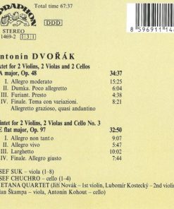 Dvořák* - Smetana Quartet • Josef Suk • Josef Chuchro-2