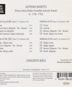 Rosetti*, Concerto Köln-1