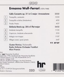 Ermanno Wolf-Ferrari, Gustav Rivinius, Radio-Sinfonie-Orchester Frankfurt, Alun Francis-1