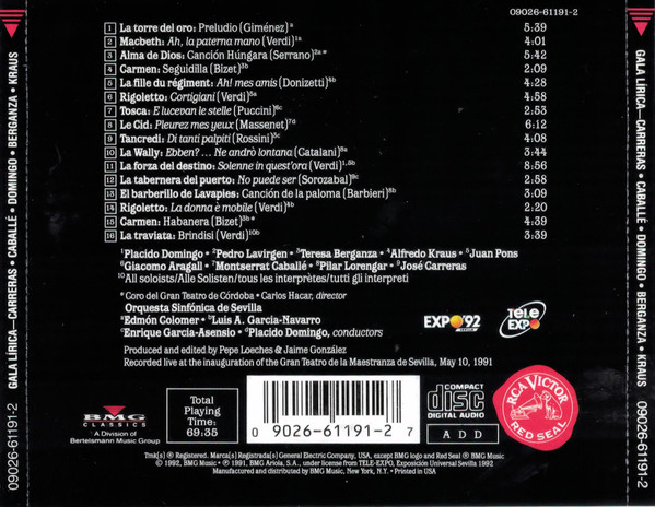 Montserrat Caballé, Placido Domingo, José Carreras, Teresa Berganza, Pilar Lorengar, Alfredo Kraus, Juan Pons, Pedro Lavirgen, Jaime Aragall*, Various-2