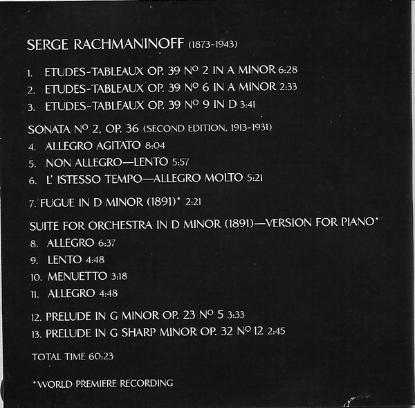 Denis Matsuev, Rachmaninoff*-2