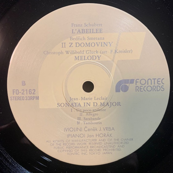Čeněk J. Vrba - Violin Recital (LP) (Near Mint (NM or M-)) - Image 4