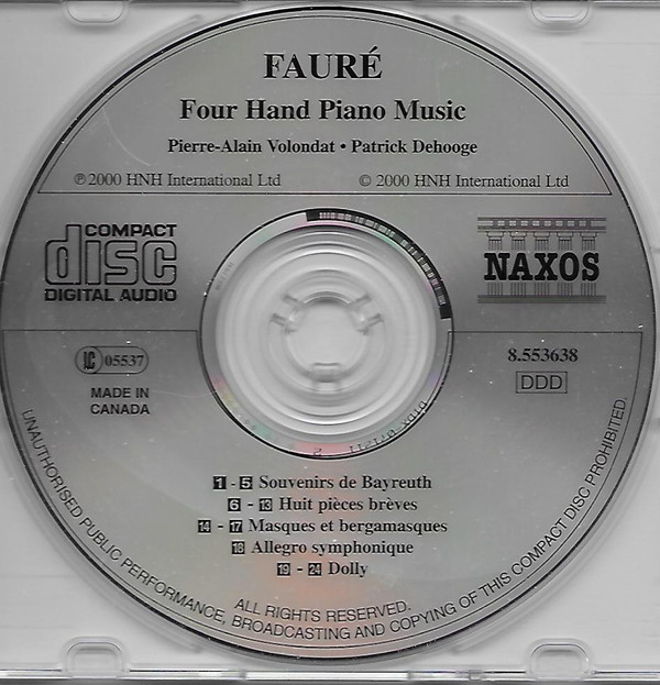 Fauré*, Pierre-Alain Volondat, Patrick De Hooge*-2