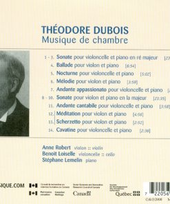 Théodore Dubois - Anne Robert (2), Benoît Loiselle, Stéphane Lemelin-1