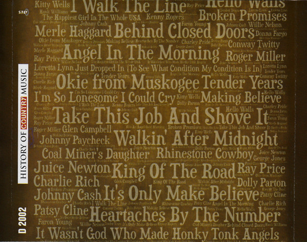 Various - History Of Country Music - The Hits (2xCD, Comp) (Mint (M)) - Image 3