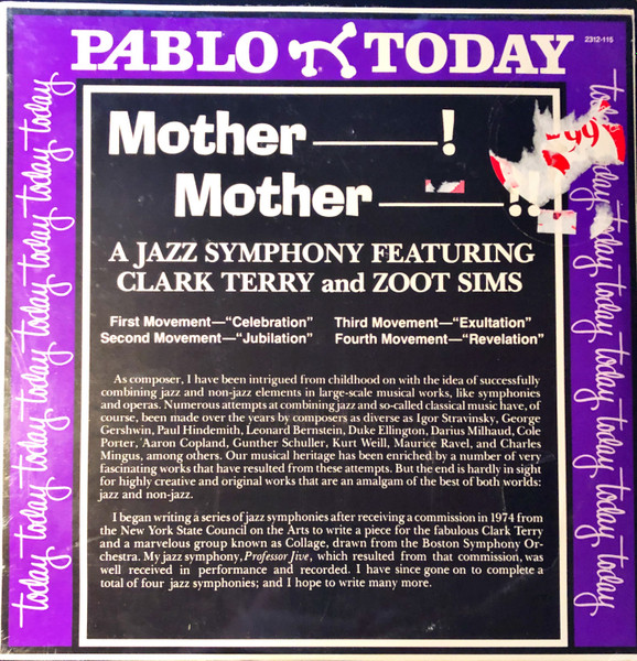 Clark Terry And Zoot Sims - Mother------! Mother -----------!! A Jazz Symphony (LP, Album) (Very Good Plus (VG+))