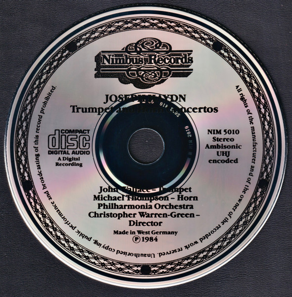 Joseph Haydn, John Wallace (4), Michael Thompson (2), Philharmonia Orchestra, Christopher Warren-Green-2