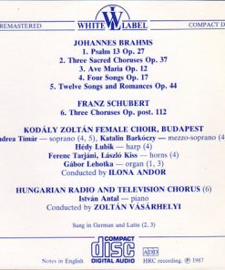Brahms* / Schubert* - Kodály Zoltán Female Choir*, Hungarian Radio & Television Chorus*-1