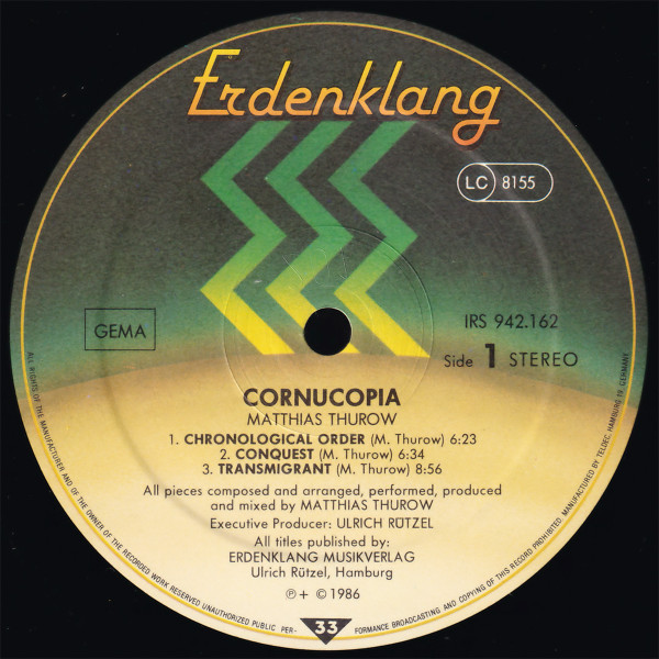 Matthias Thurow - Cornucopia (LP, Album) (Near Mint (NM or M-)) - Image 3