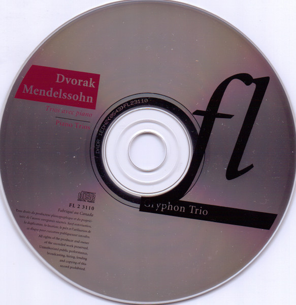 Dvorak*, Mendelssohn*, Gryphon Trio*-2