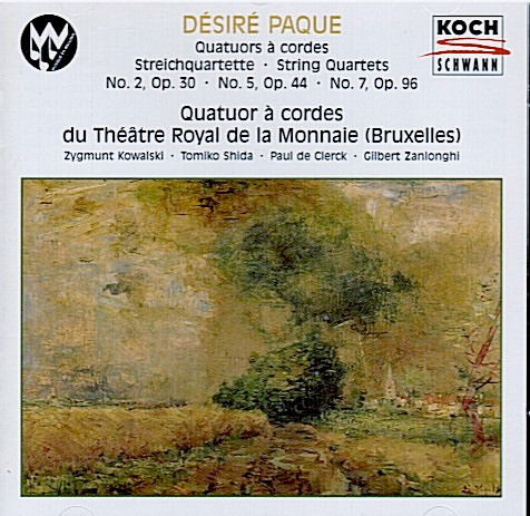 Désiré Paque, Quatuor À Cordes Du Théâtre Royal De La Monnaie-0