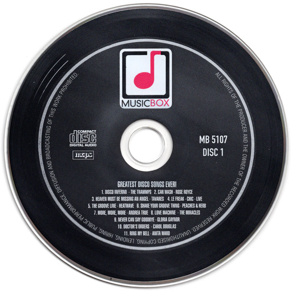 Various - The Greatest Disco Songs Ever! (2xCD, Comp) (Mint (M)) - Image 2